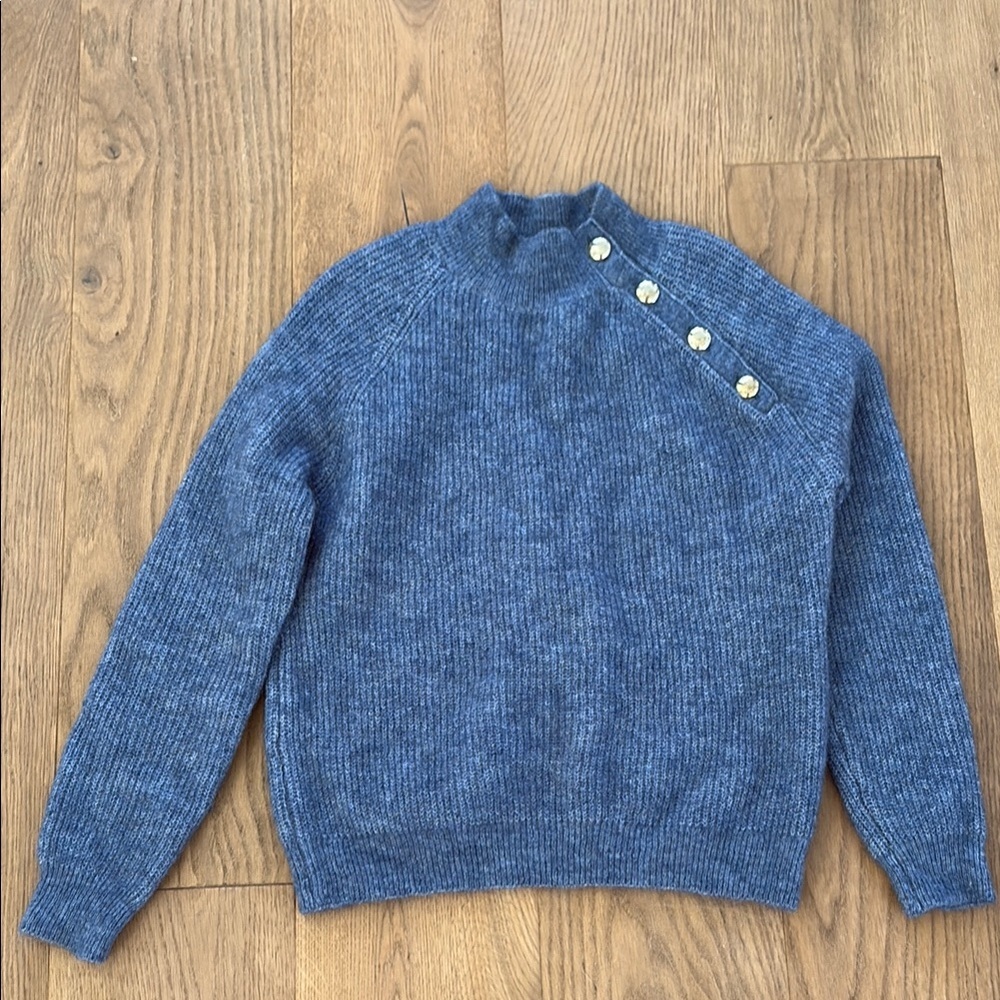 Sezane trudy ribbed knit jumper size S